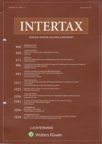 Image of Intertax: Volume 49, Issue 12, December, 2021