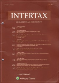 Image of Intertax: Volume 49, Issue 4, April, 2021