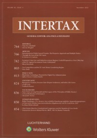 Image of Intertax: Volume 50, Issues 11, November 2022