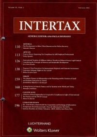 Image of Intertax: Volume 50, Issue 2, February 2022
