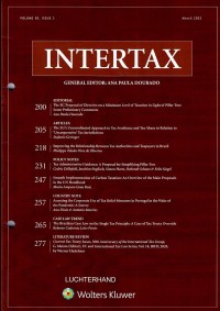 Image of Intertax: Volume 50, Issue 3, March 2022