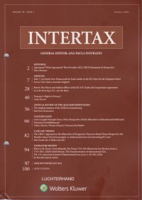 Image of Intertax: Volume 50, Issue 1, January 2022