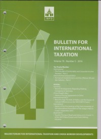 Bulletin for International Taxation Vol. 70 No. 5 - 2016