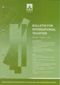 Bulletin for International Taxation Vol. 71 No. 11 - 2017
