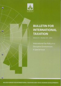 Bulletin for International Taxation Vol. 72 No. 4/5 - 2018