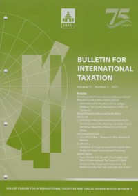 Bulletin for International Taxation Vol. 75 No. 3 - 2021