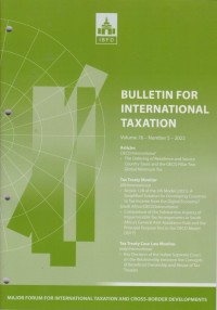 Bulletin for International Taxation Vol. 76 No. 5 - 2022