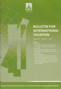 Bulletin for International Taxation Vol. 76 No. 7 - 2022