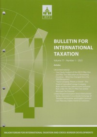 Image of Bulletin for International Taxation Vol. 77 No. 1 - 2023