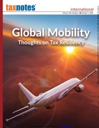 Tax Notes International: Volume 100, Number 1, October 5, 2020