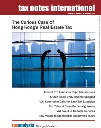 Tax Notes International: Volume 61, Number 3, January 17, 2011
