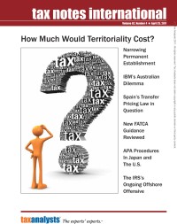 Tax Notes International: Volume 62, Number 4, April 25, 2011