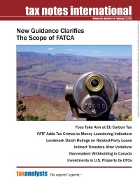 Tax Notes International: Volume 65, Number 9, February 27, 2012