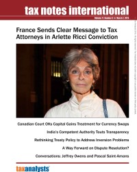 Tax Notes International: Volume 77, Number 9, March 2, 2015