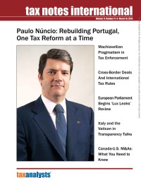 Tax Notes International: Volume 77, Number 11, March 16, 2015
