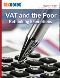 Tax Notes International: Volume 92, Number 5, October 29, 2018