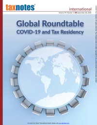 Tax Notes International: Volume 99, Number 13, September 28, 2020